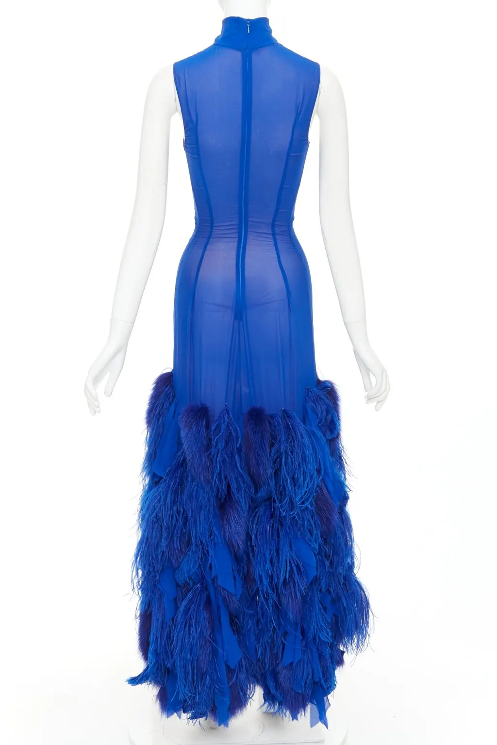 Alexandre Vauthier Blue Silk Dress Blue Silk Very good - Box View