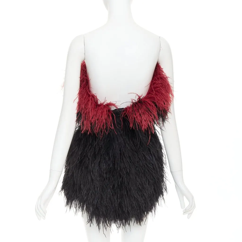 Alexandre Vauthier Black Fur Dress Black Fur Very good - Box View