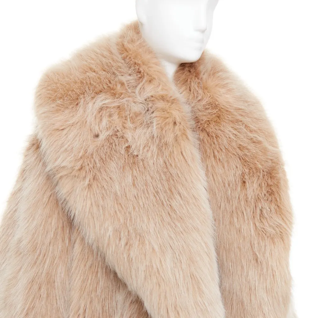 Alexandre Vauthier Brown Coat Brown Polyester Very good - Back View