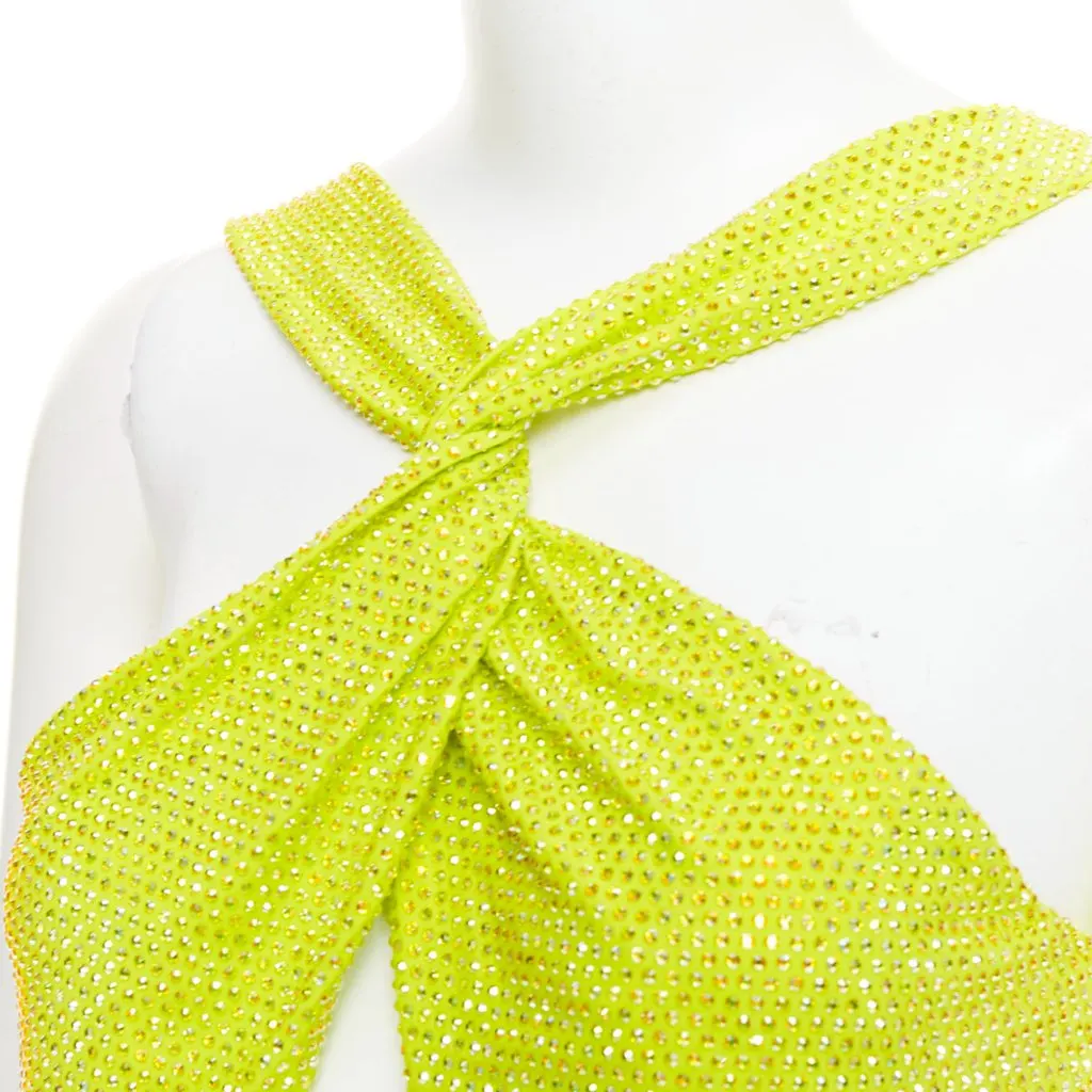 Alexandre Vauthier Yellow Viscose Dress Yellow Viscose Good - Back View