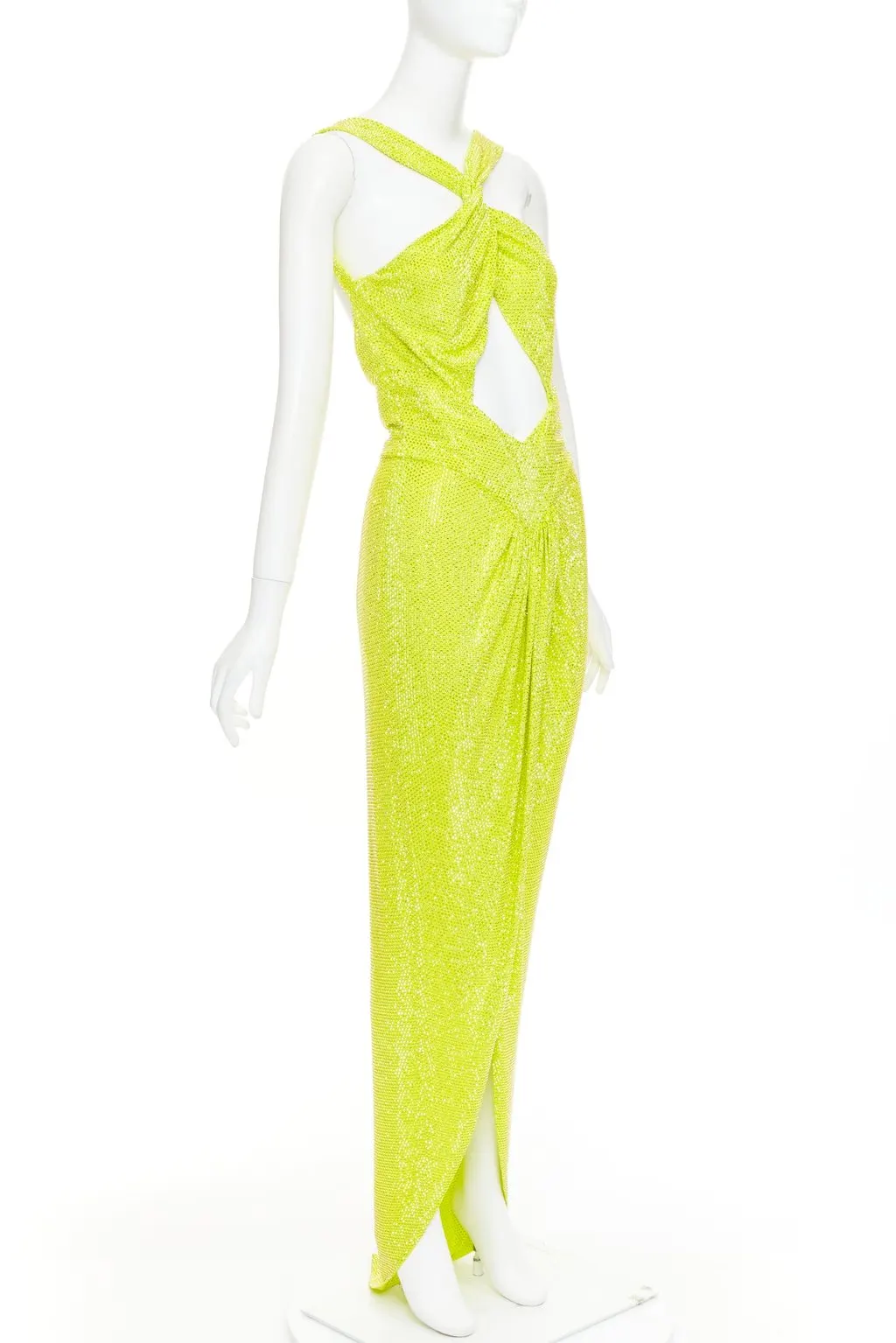 Alexandre Vauthier Yellow Viscose Dress Yellow Viscose Good - Inside View