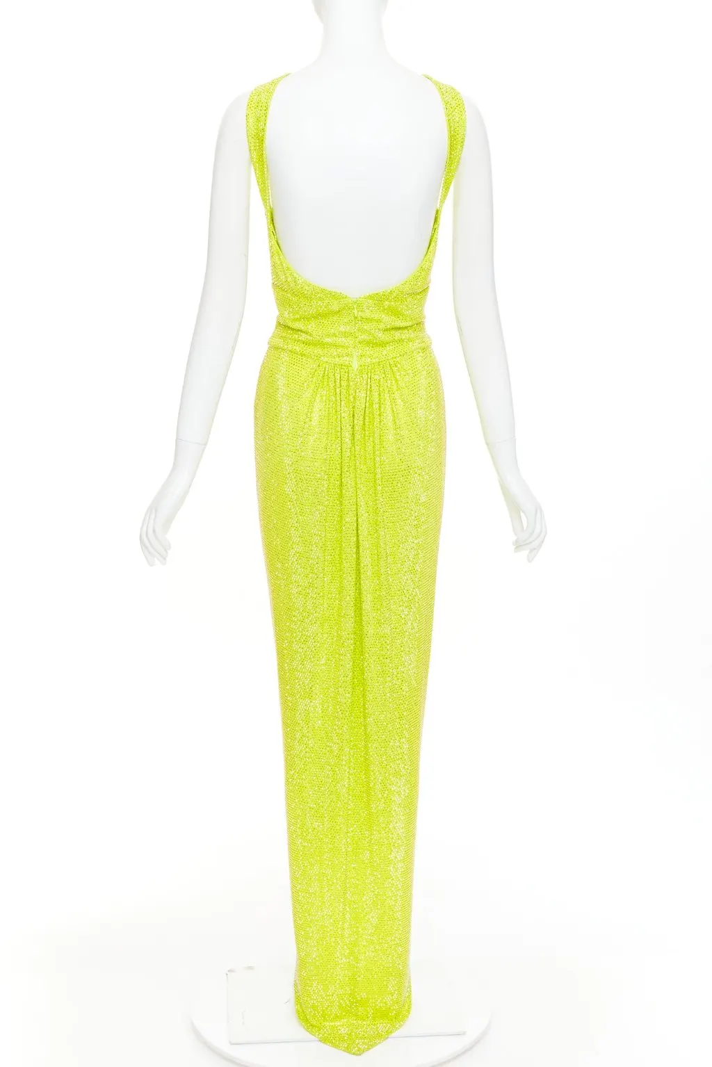 Alexandre Vauthier Yellow Viscose Dress Yellow Viscose Good - Box View