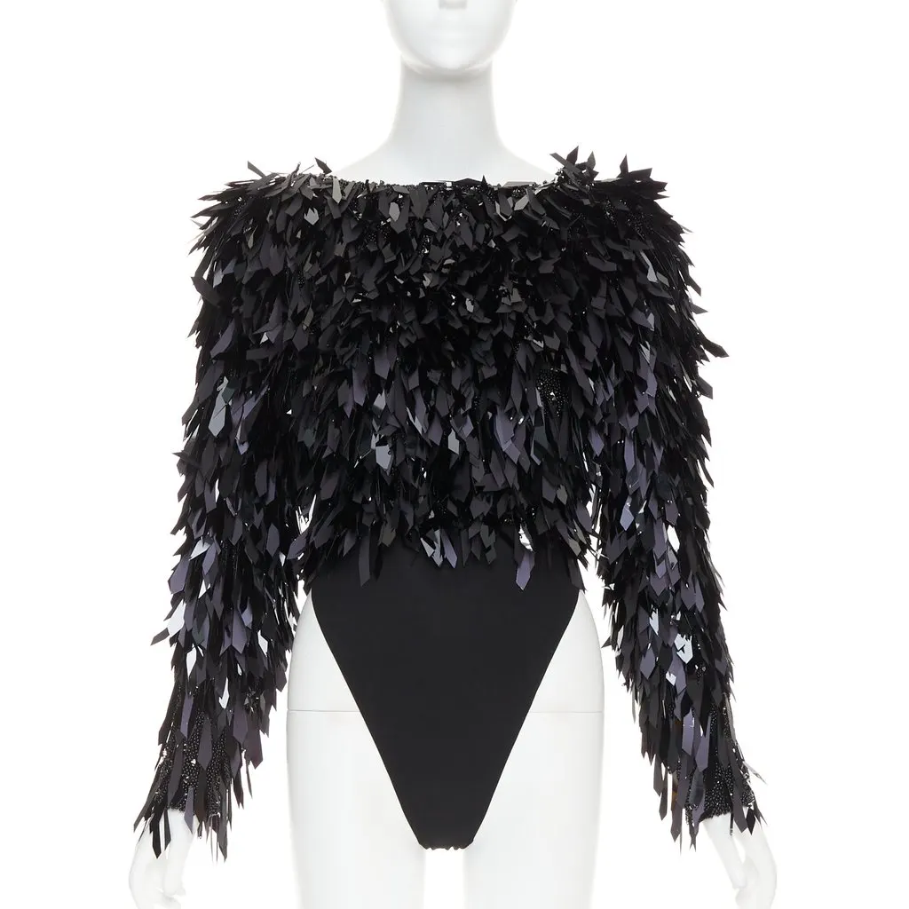 Alexandre Vauthier Black Polyester Top Black Polyester Very good - Front View