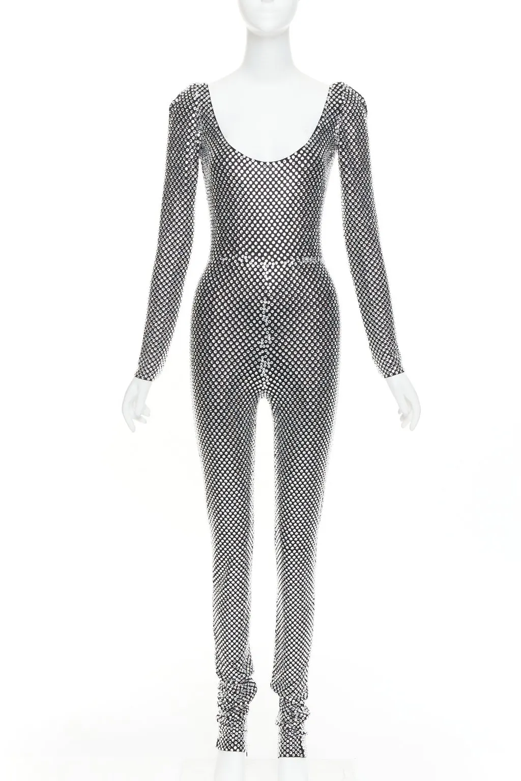 Alexandre Vauthier Silver Viscose Jumpsuit Silver Viscose Very good - Front View