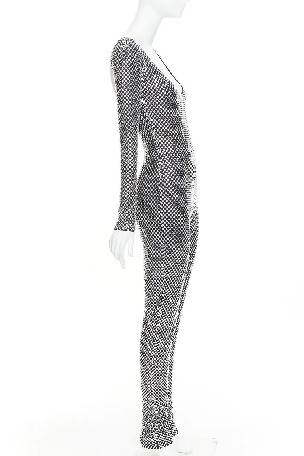 Alexandre Vauthier Silver Viscose Jumpsuit Silver Viscose Very good - Model View