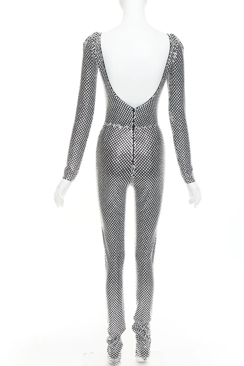 Alexandre Vauthier Silver Viscose Jumpsuit Silver Viscose Very good - Box View