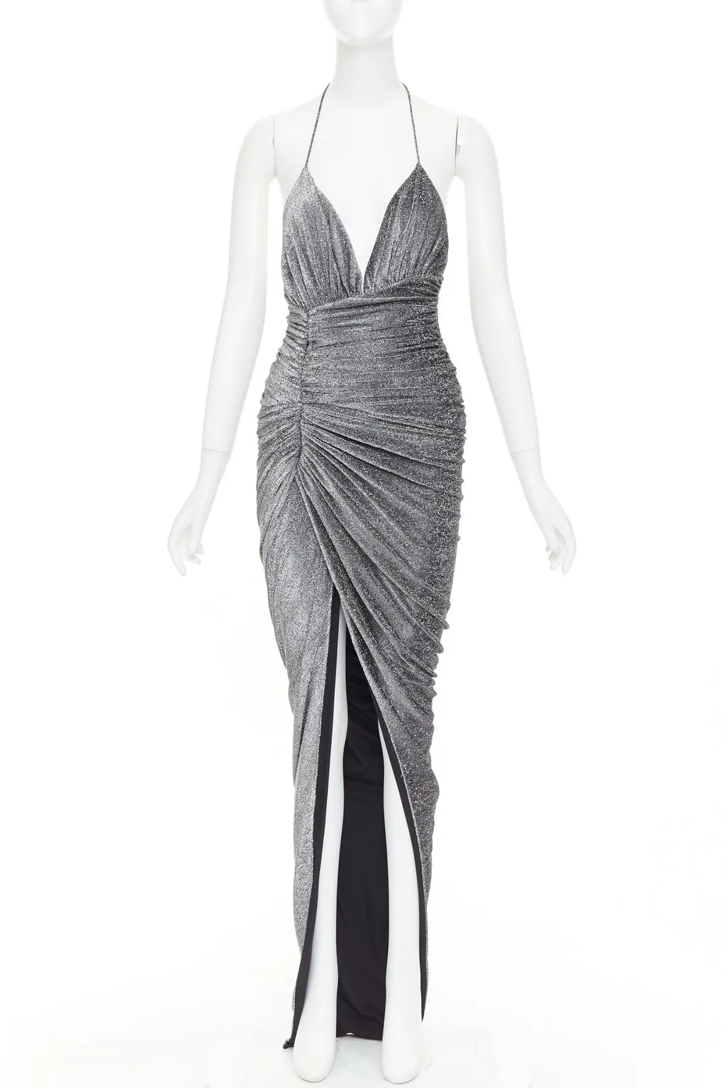 Alexandre Vauthier Silver Dress Silver Fair - Front View
