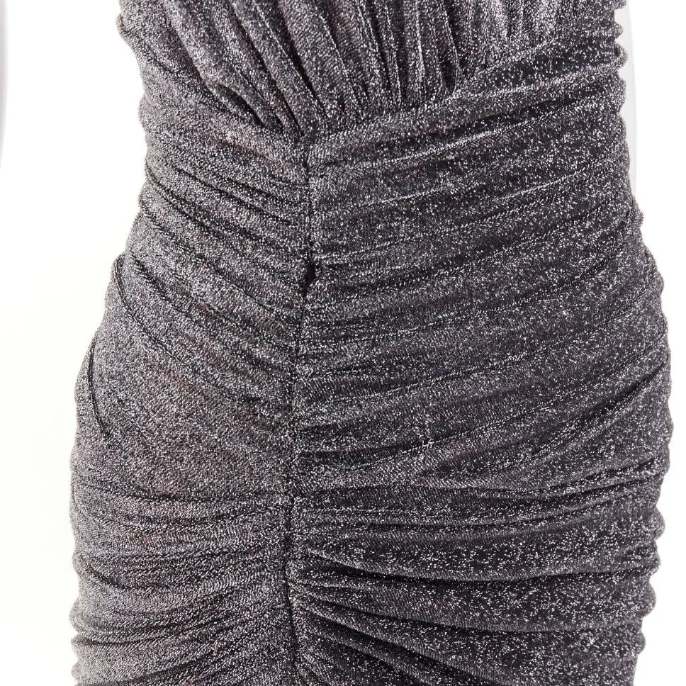 Alexandre Vauthier Silver Dress Silver Fair - Back View