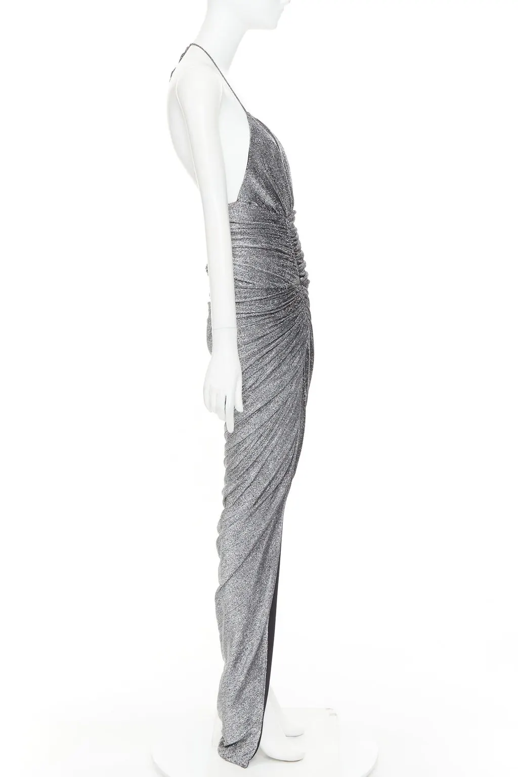 Alexandre Vauthier Silver Dress Silver Fair - Model View