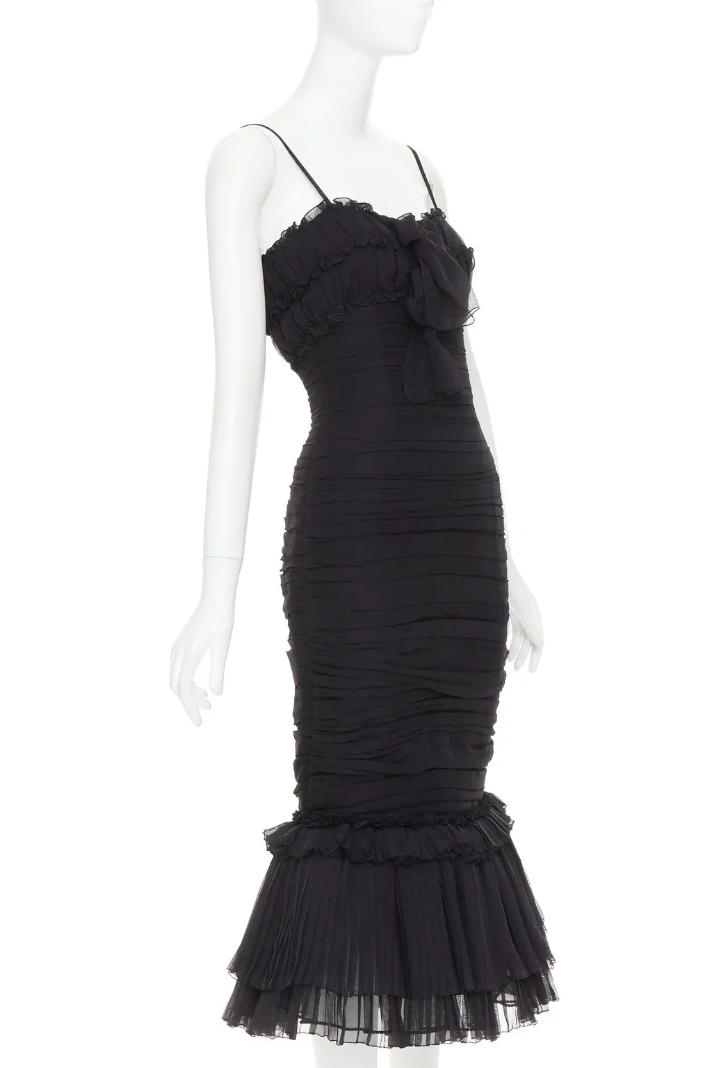 Alexandre Vauthier Black Silk Dress Black Silk Very good - Inside View