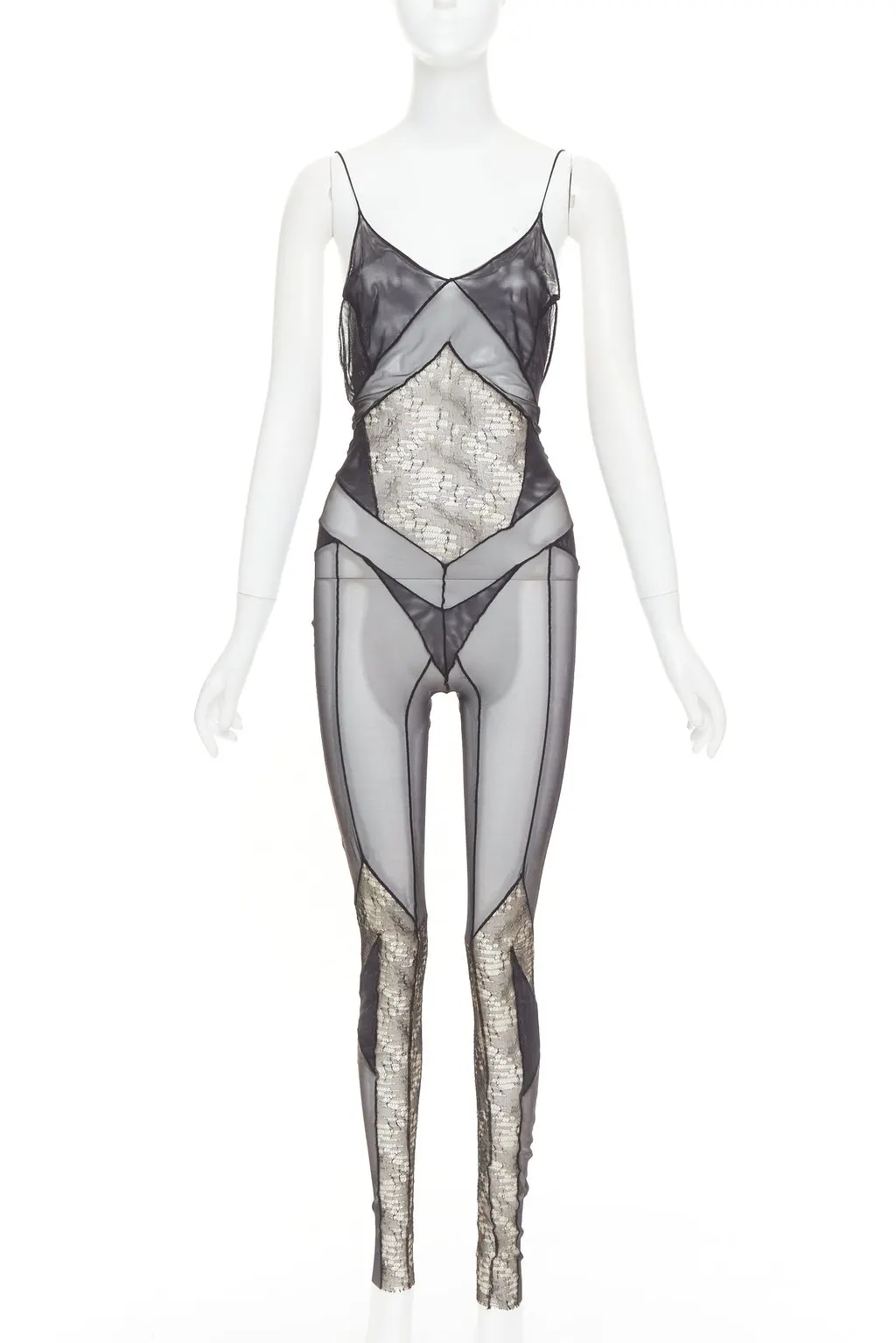 Alexandre Vauthier Black Jumpsuit Black Very good - Front View