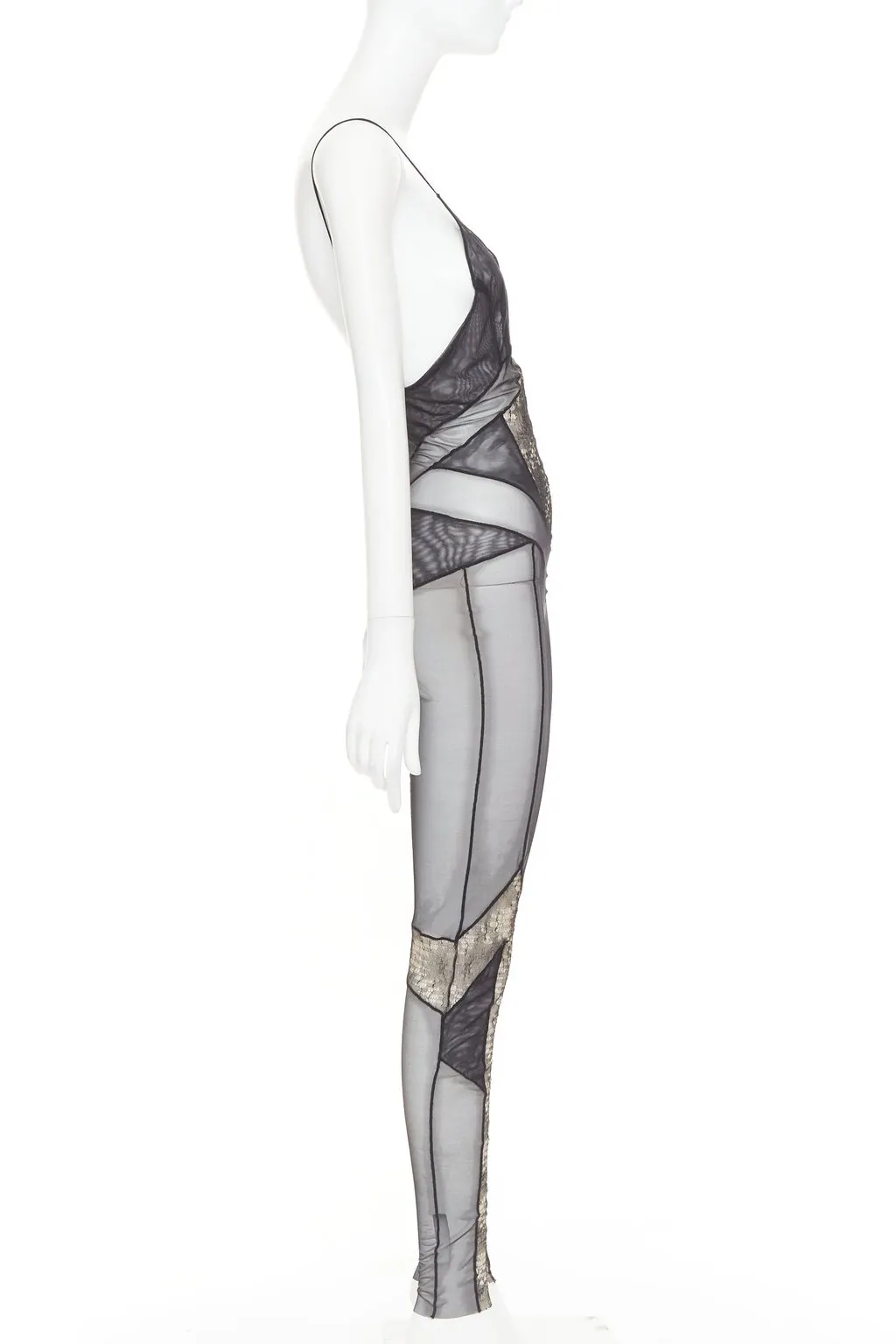 Alexandre Vauthier Black Jumpsuit Black Very good - Model View