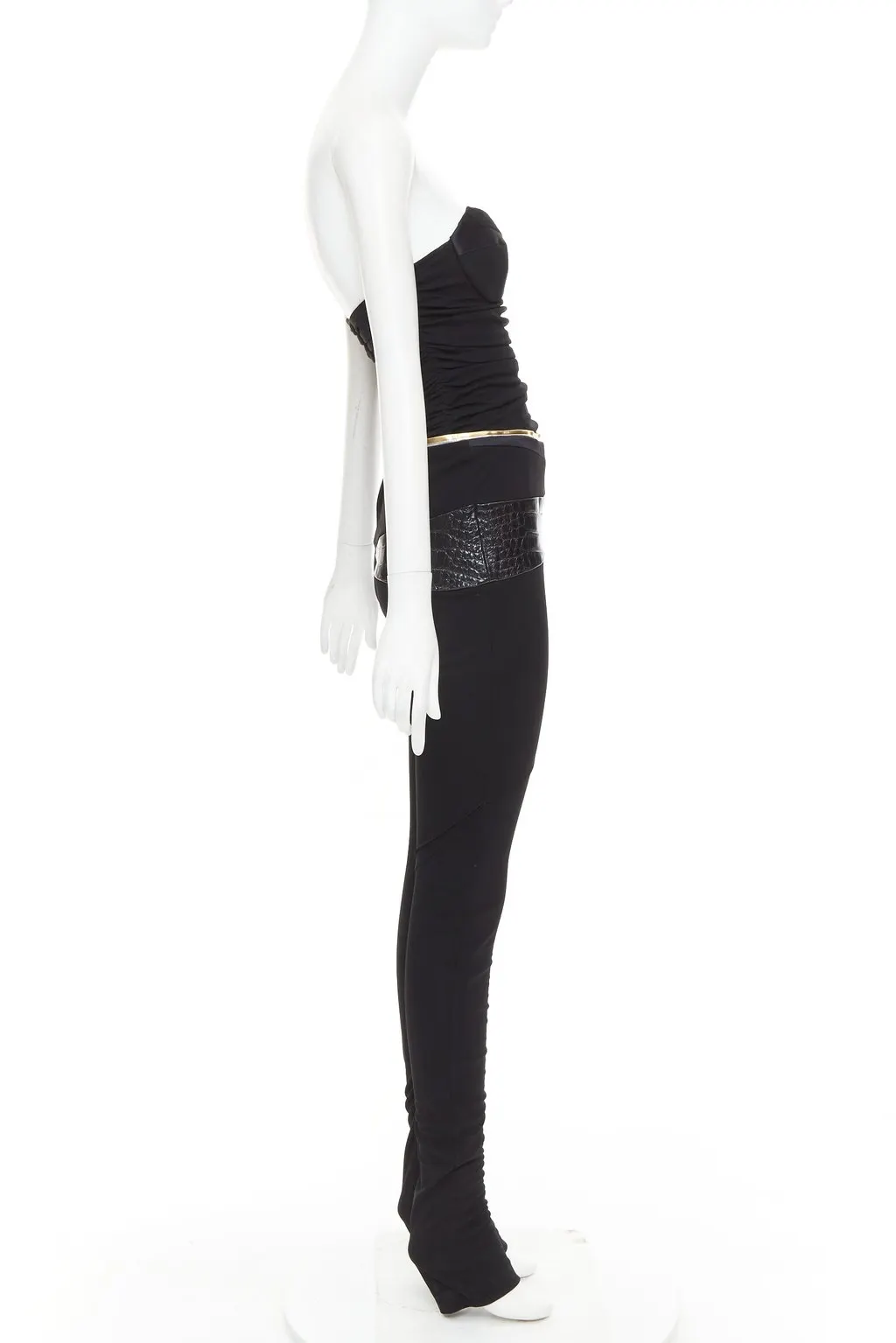 Alexandre Vauthier Black Jumpsuit Black Very good - Model View