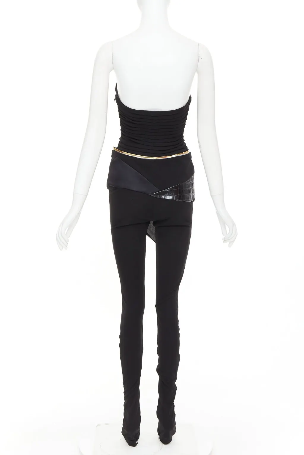 Alexandre Vauthier Black Jumpsuit Black Very good - Box View