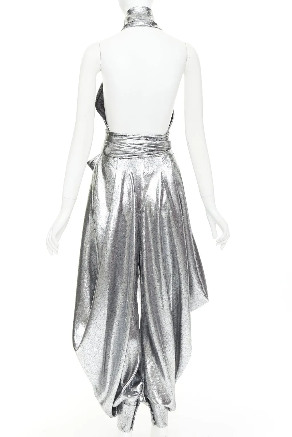 Alexandre Vauthier Silver Jumpsuit Silver Good - Model View