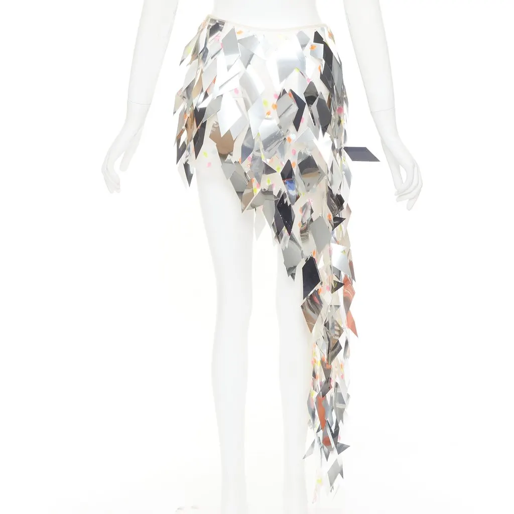 Alexandre Vauthier Silver Skirt Silver Good - Box View