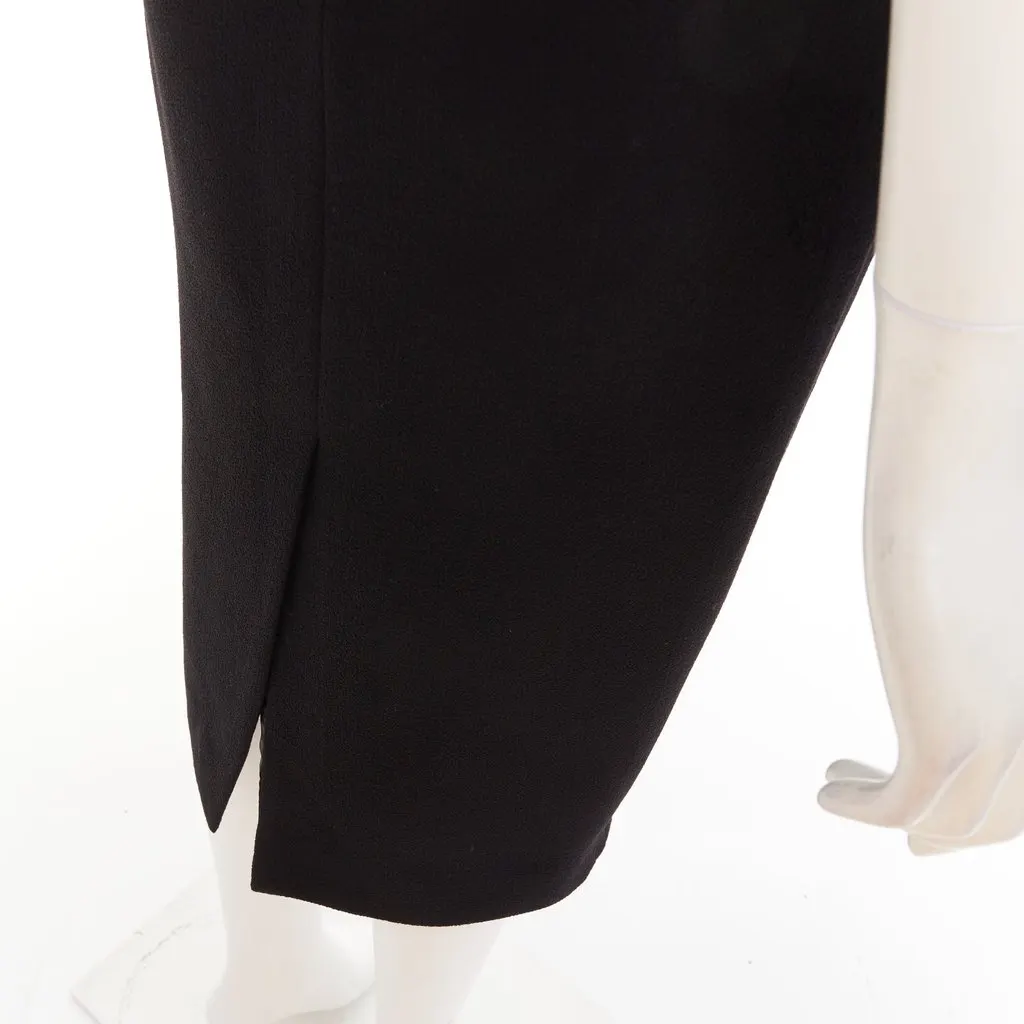 Alexandre Vauthier Black Wool Skirt Black Wool Good - Back View