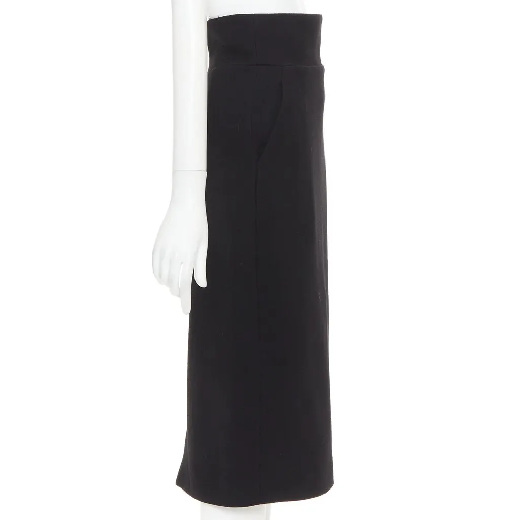 Alexandre Vauthier Black Wool Skirt Black Wool Good - Model View