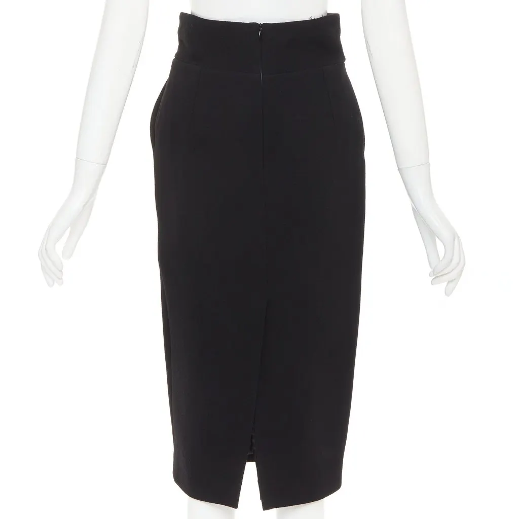 Alexandre Vauthier Black Wool Skirt Black Wool Good - Box View