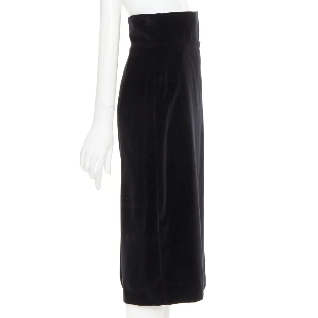 Alexandre Vauthier Black Velvet Skirt Black Velvet Very good - Inside View