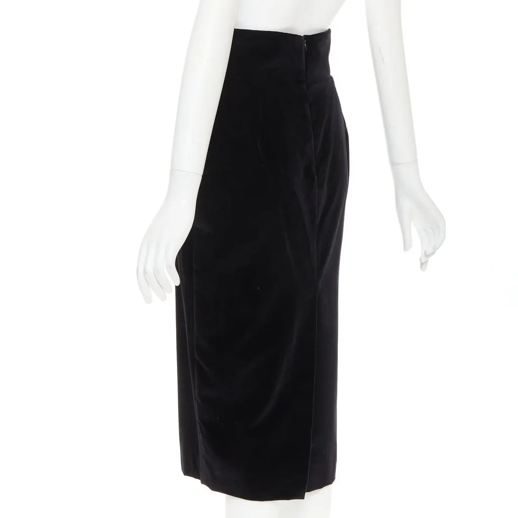 Alexandre Vauthier Black Velvet Skirt Black Velvet Very good - Box View