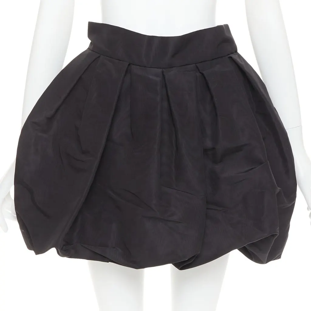 Alexandre Vauthier Black Silk Skirt Black Silk Very good - Front View