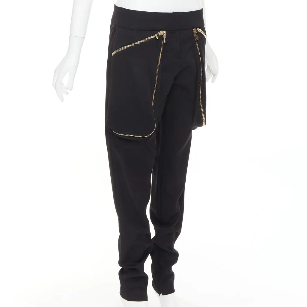 Alexandre Vauthier Black Cotton Trouser Black Cotton Very good - Inside View