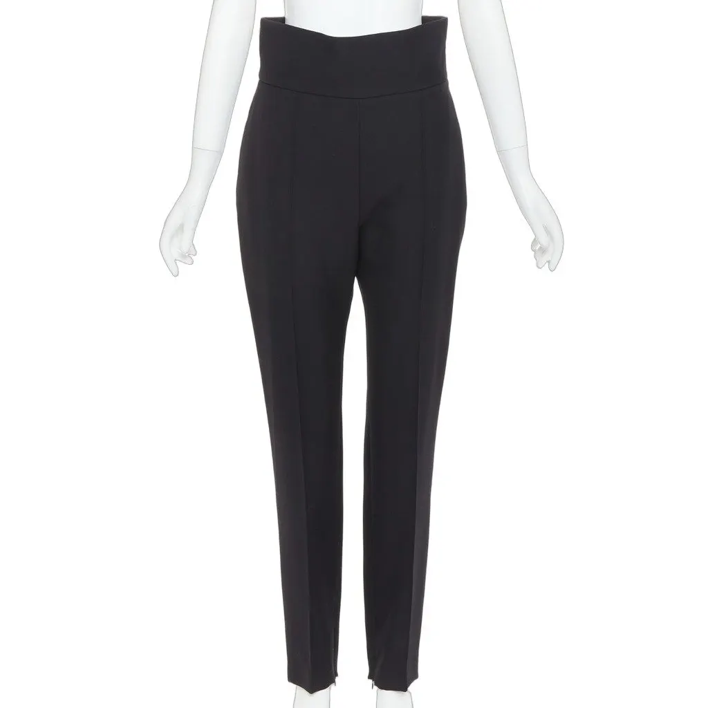 Alexandre Vauthier Black Wool Trouser Black Wool Never worn, with tag - Front View