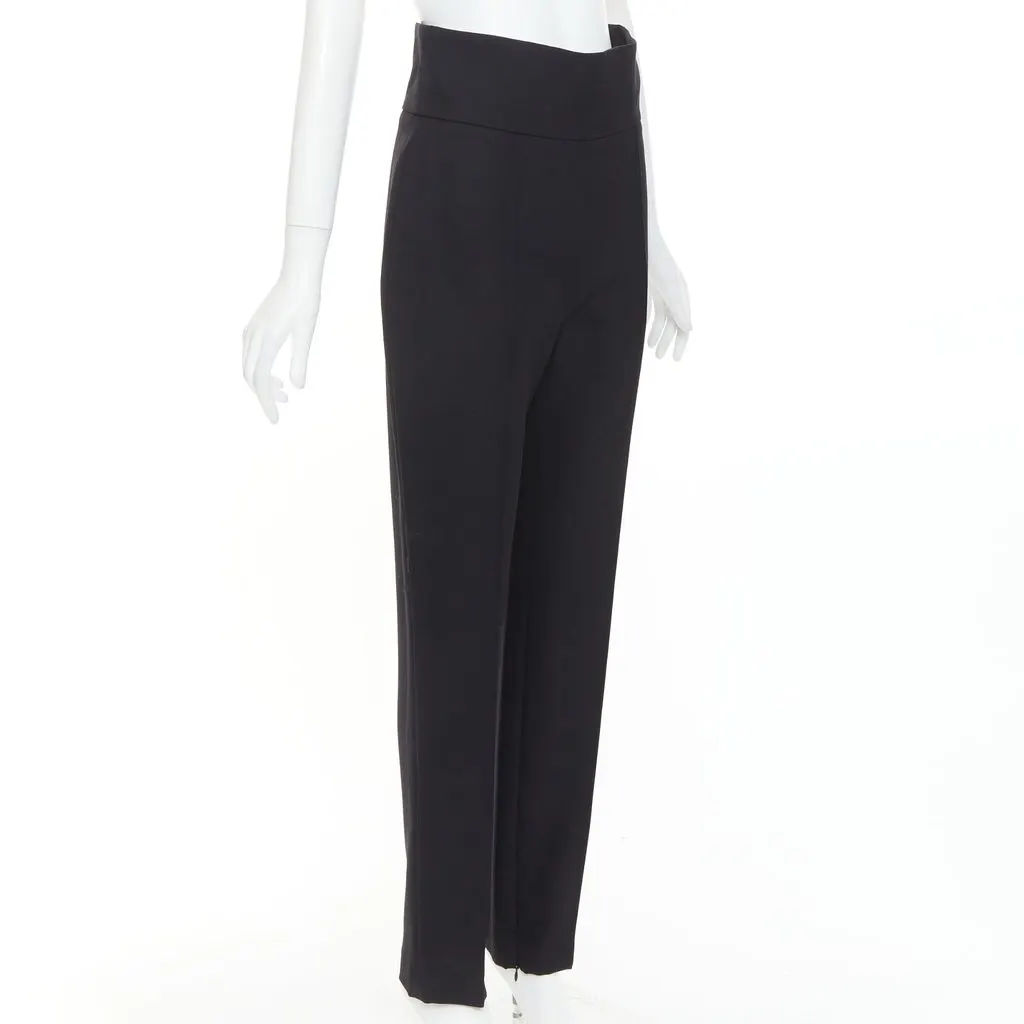 Alexandre Vauthier Black Wool Trouser Black Wool Never worn, with tag - Inside View