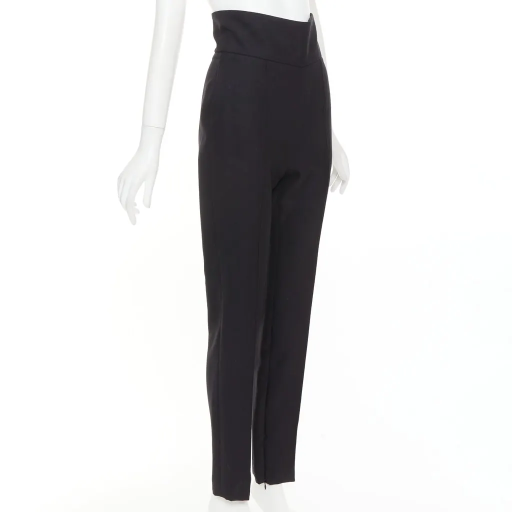 Alexandre Vauthier Black Wool Trouser Black Wool Good - Inside View