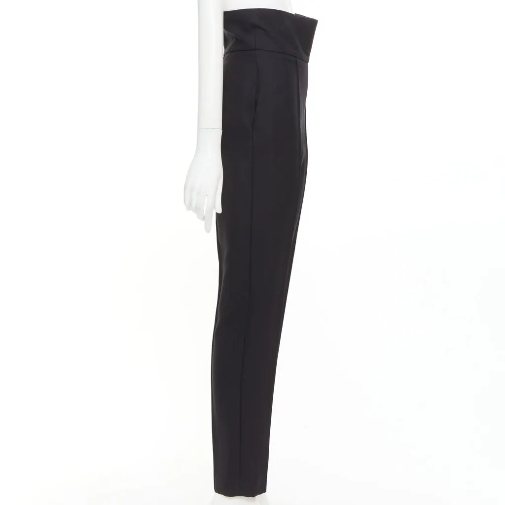 Alexandre Vauthier Black Wool Trouser Black Wool Good - Model View