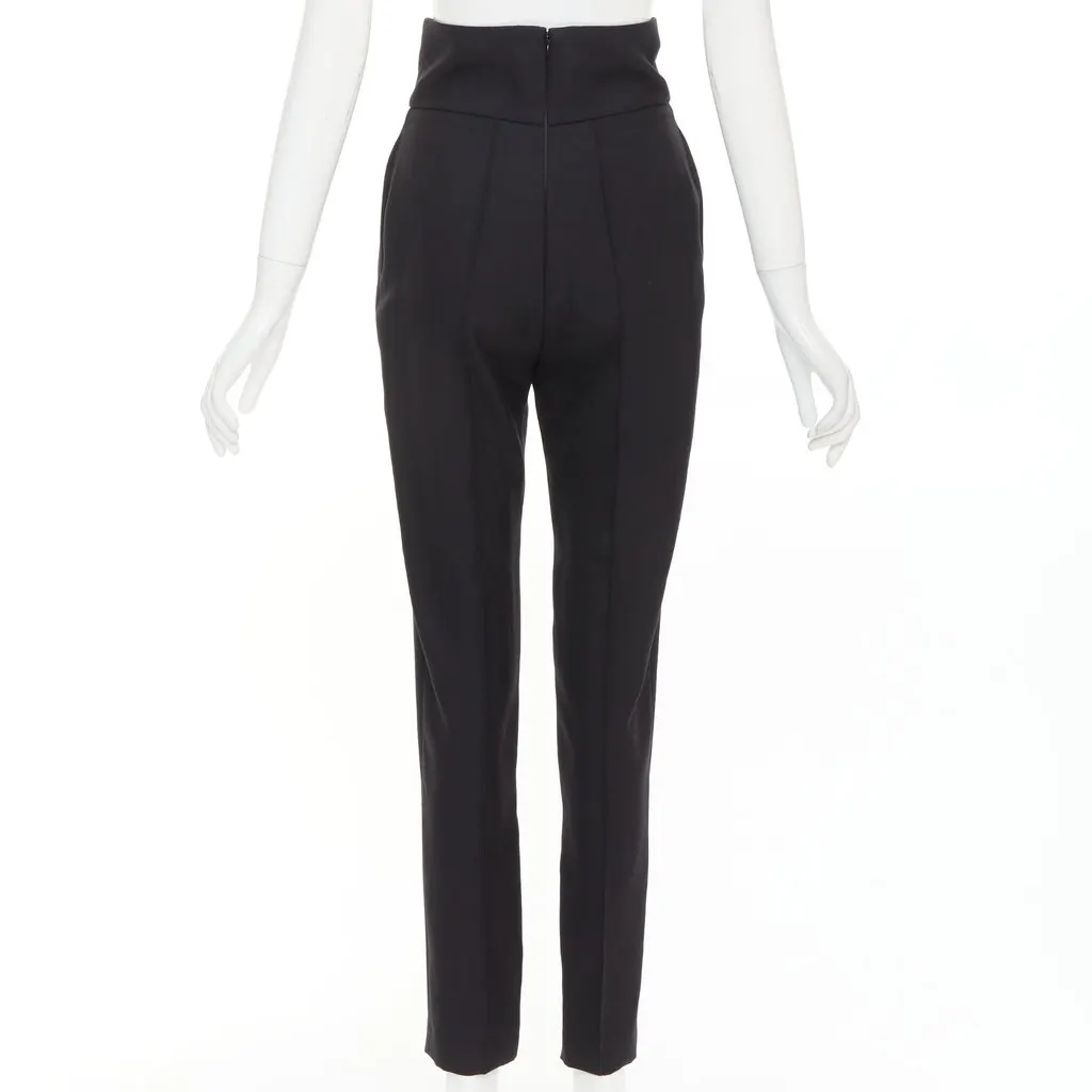 Alexandre Vauthier Black Wool Trouser Black Wool Good - Box View