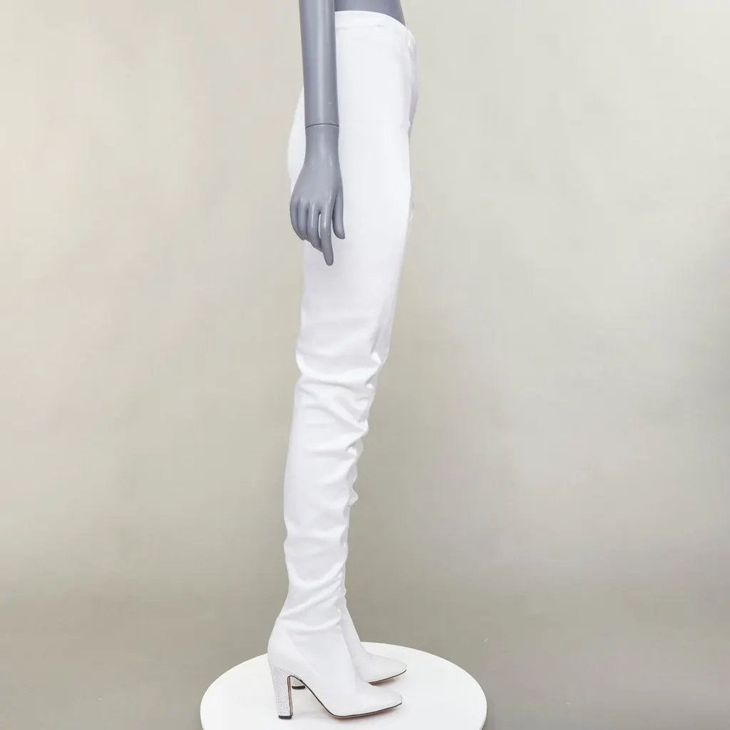 Alexandre Vauthier White Boots White Fair - Model View