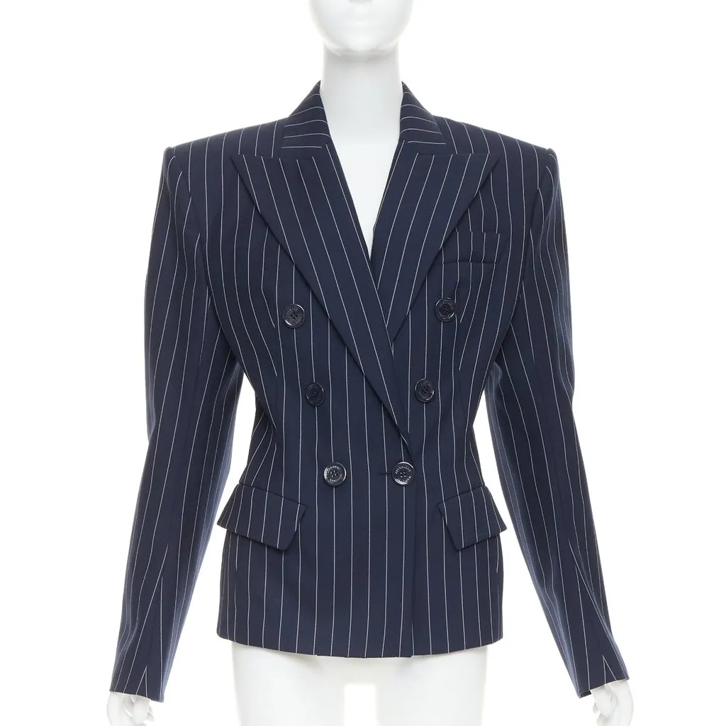 Alexandre Vauthier Navy Wool Jacket Navy Wool Very good - Front View