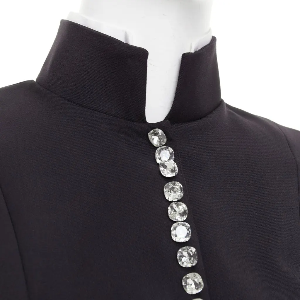Alexandre Vauthier Black Wool Jacket Black Wool Good - Back View