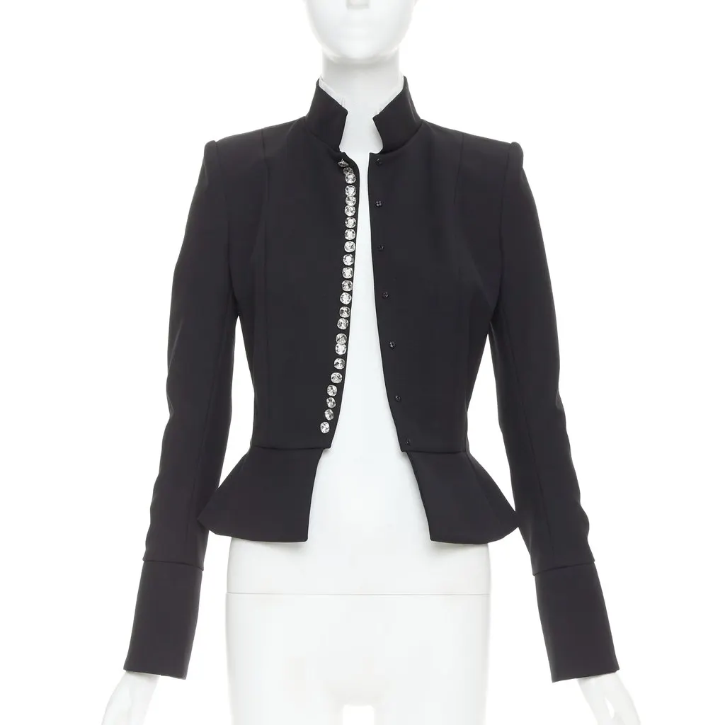 Alexandre Vauthier Black Wool Jacket Black Wool Good - Inside View