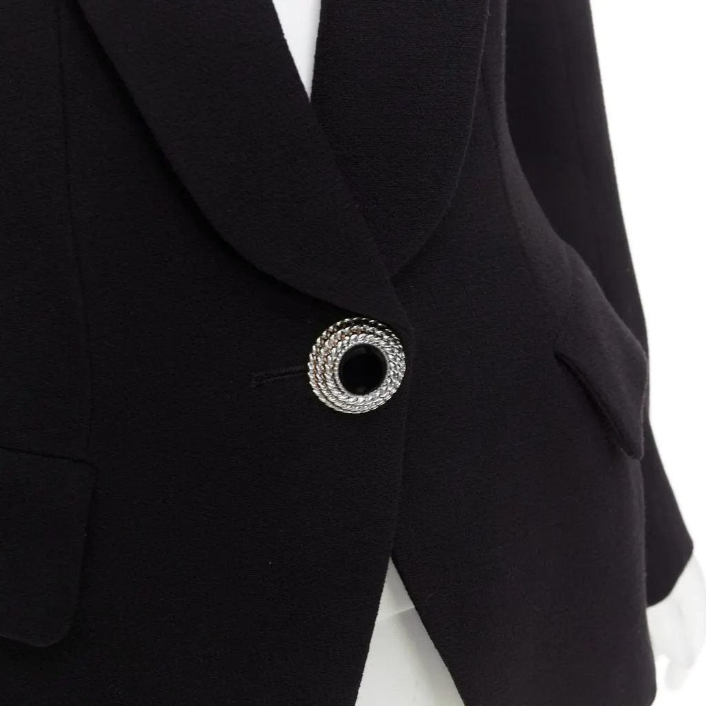 Alexandre Vauthier Black Wool Jacket Black Wool Very good - Back View