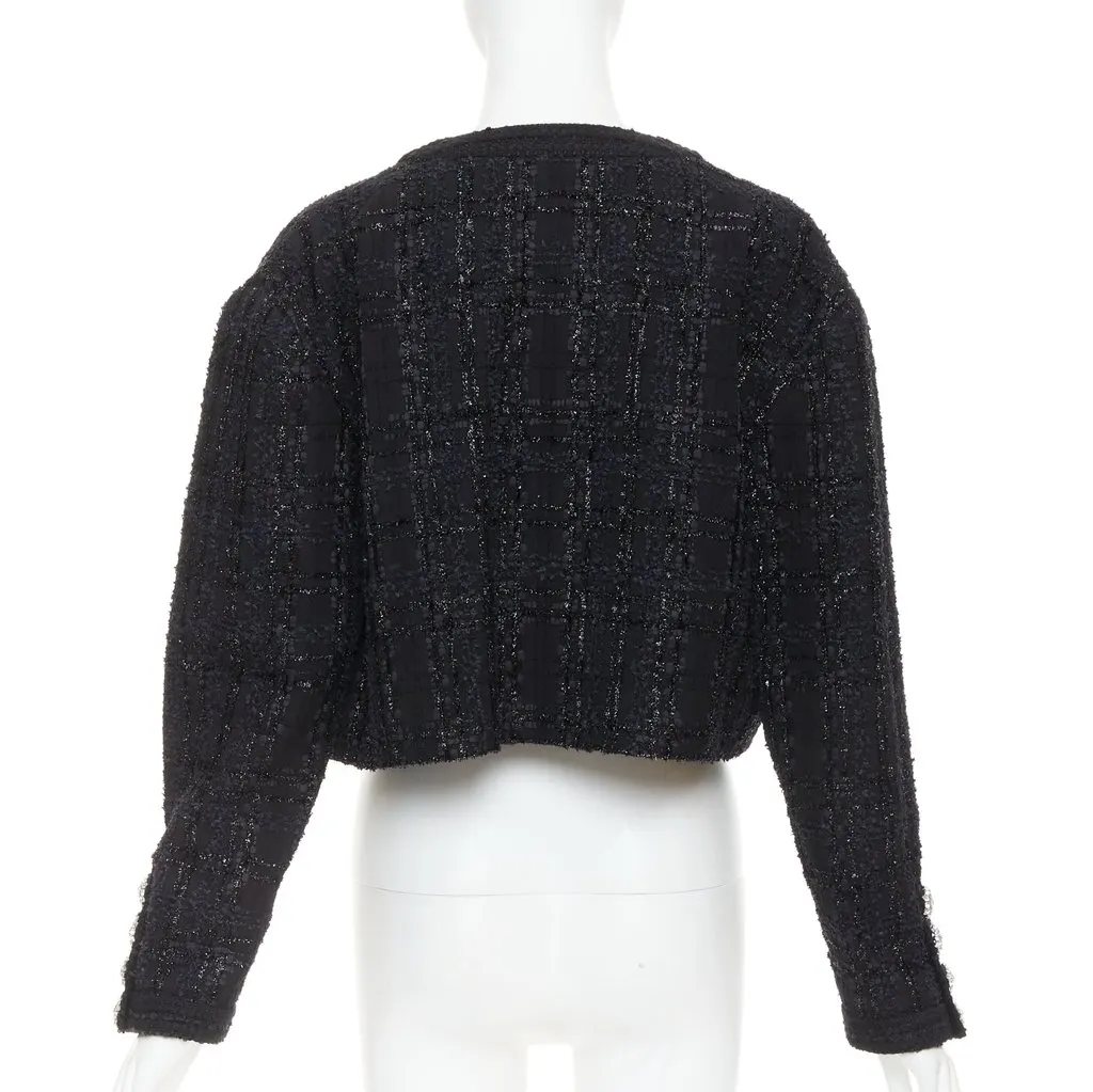 Alexandre Vauthier Black Tweed Jacket Black Tweed Very good - Box View