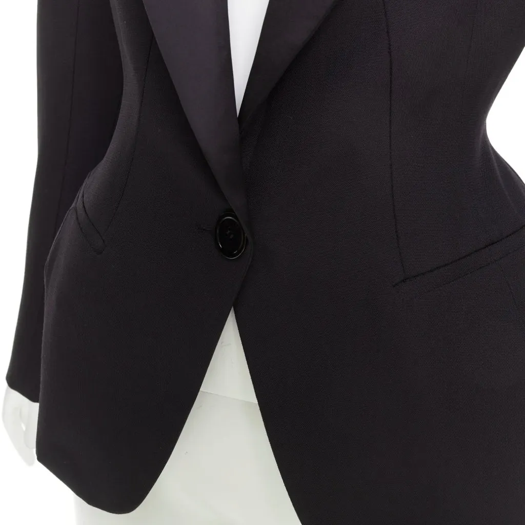 Alexandre Vauthier Black Wool Jacket Black Wool Very good - Back View