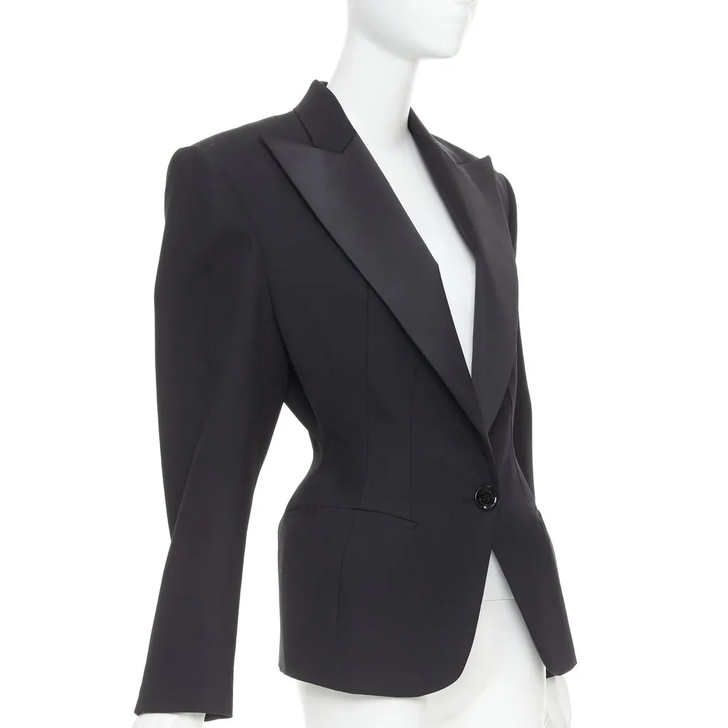 Alexandre Vauthier Black Wool Jacket Black Wool Very good - Model View