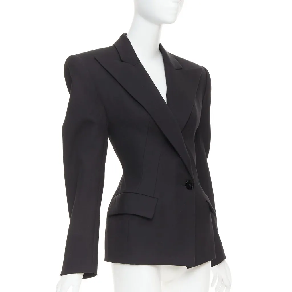 Alexandre Vauthier Black Polyester Jacket Black Polyester Very good - Model View