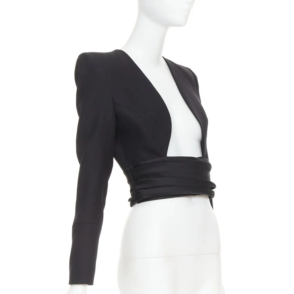 Alexandre Vauthier Black Wool Jacket Black Wool Very good - Inside View