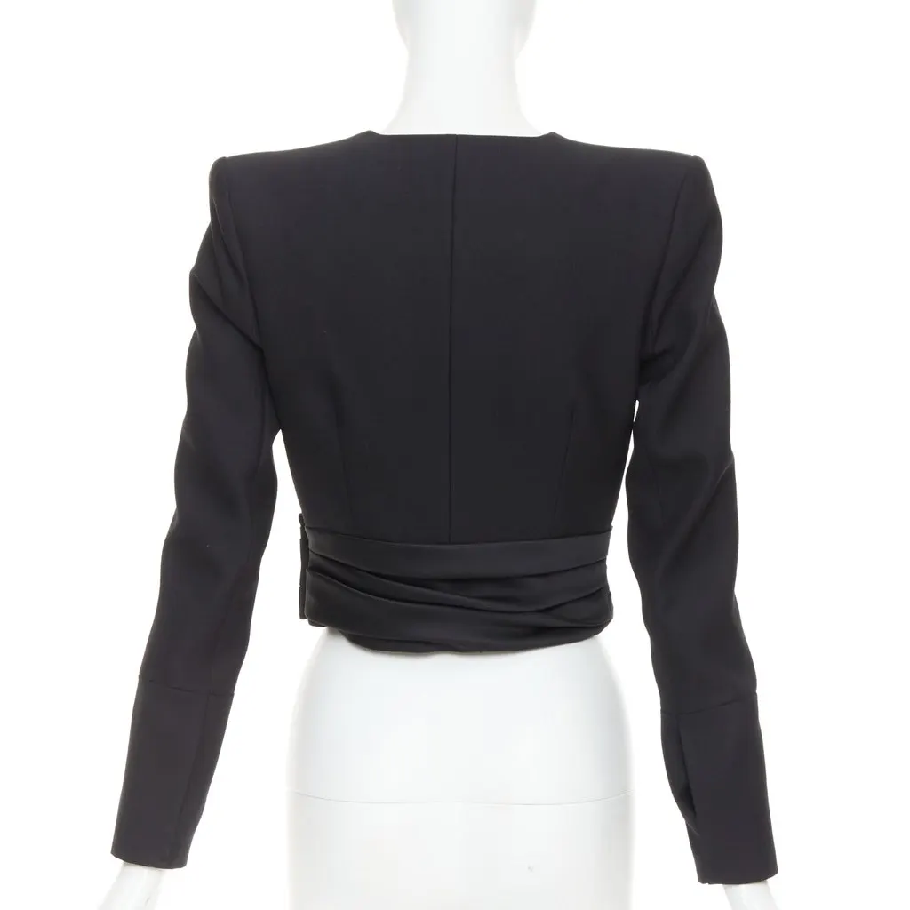 Alexandre Vauthier Black Wool Jacket Black Wool Very good - Box View