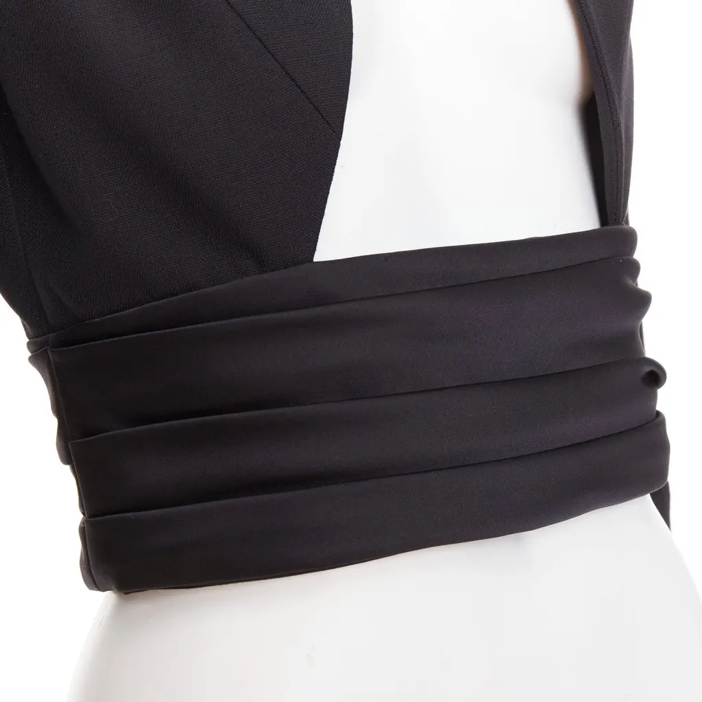 Alexandre Vauthier Black Wool Jacket Black Wool Very good - Back View