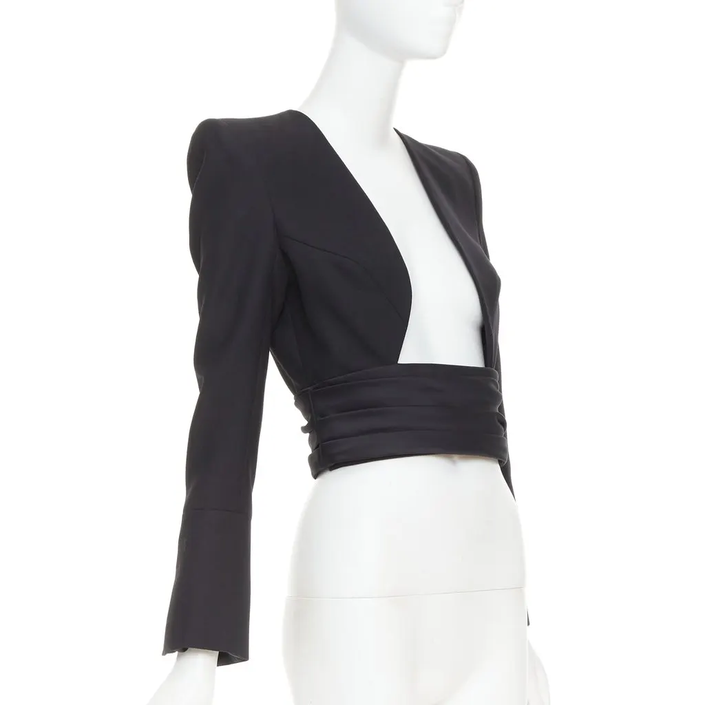 Alexandre Vauthier Black Wool Jacket Black Wool Very good - Inside View