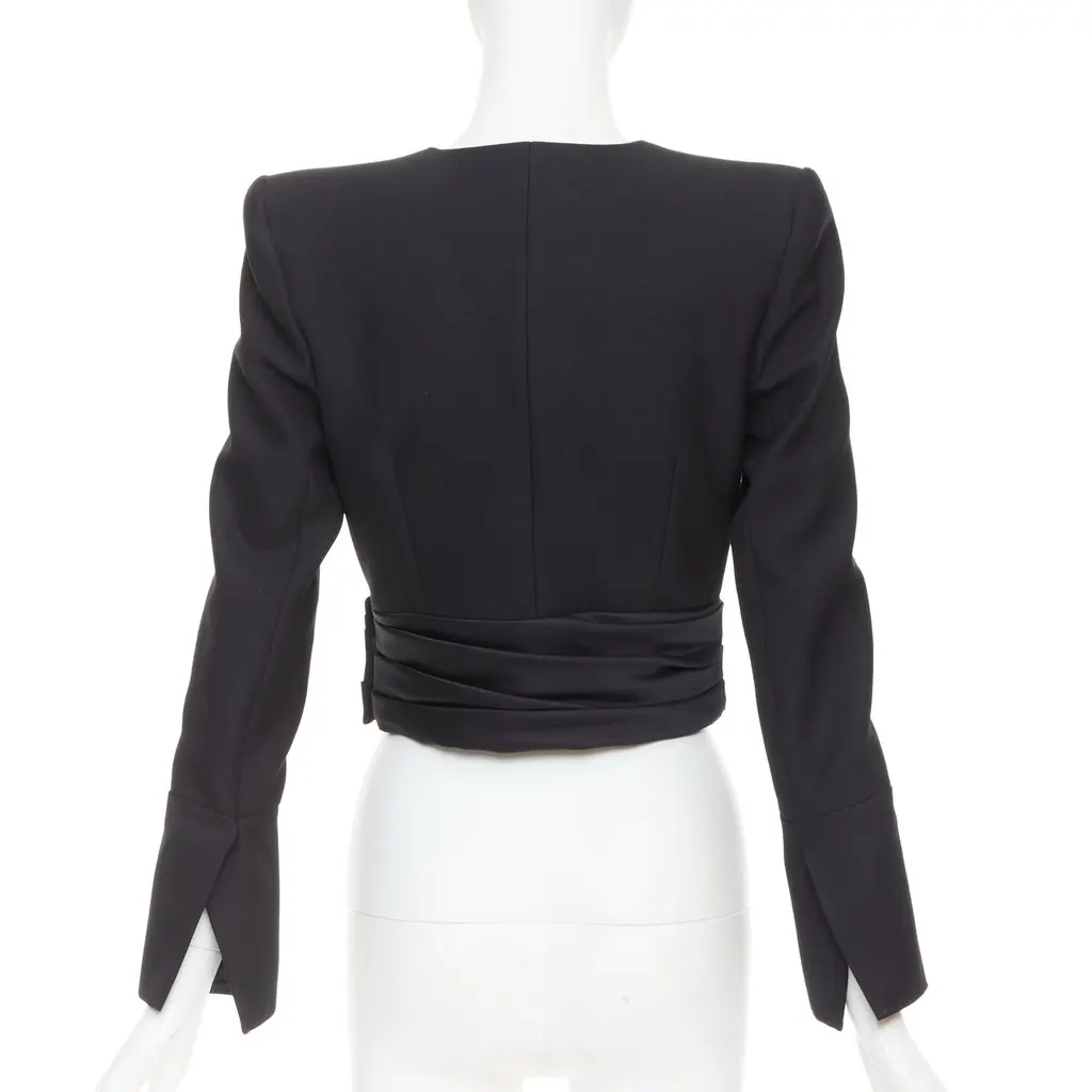 Alexandre Vauthier Black Wool Jacket Black Wool Very good - Box View