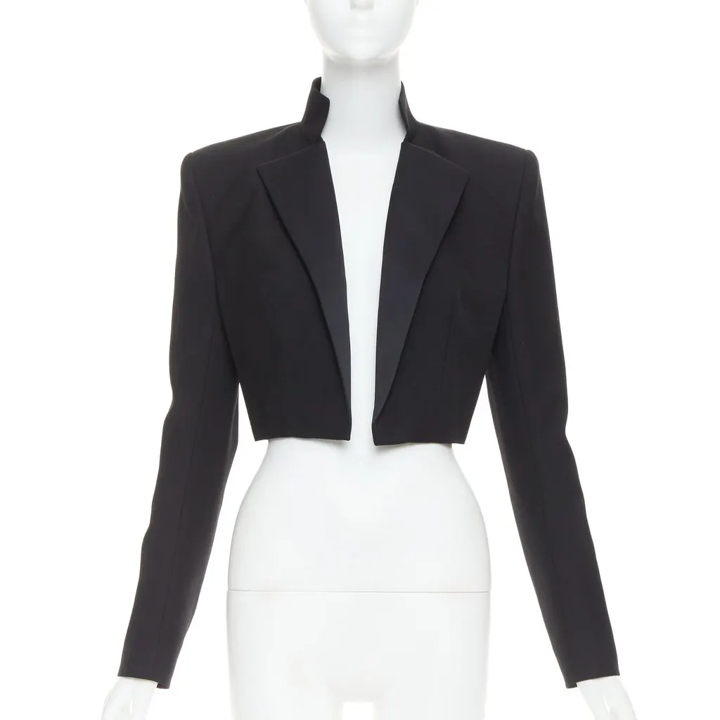 Alexandre Vauthier Black Wool Jacket Black Wool Very good - Front View