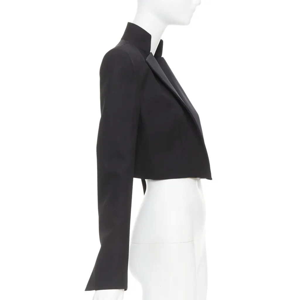Alexandre Vauthier Black Wool Jacket Black Wool Very good - Model View