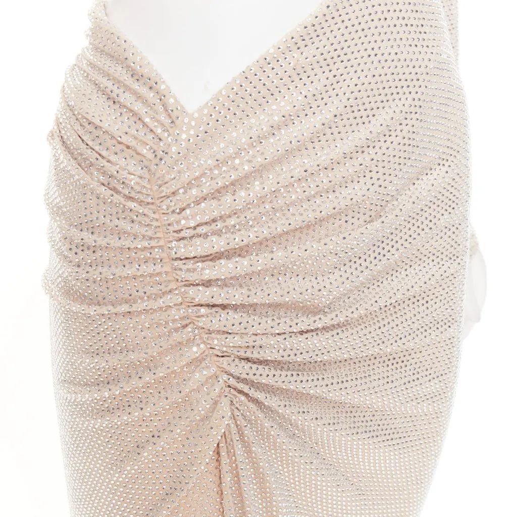 Alexandre Vauthier Beige Viscose Dress Beige Viscose Very good - Back View