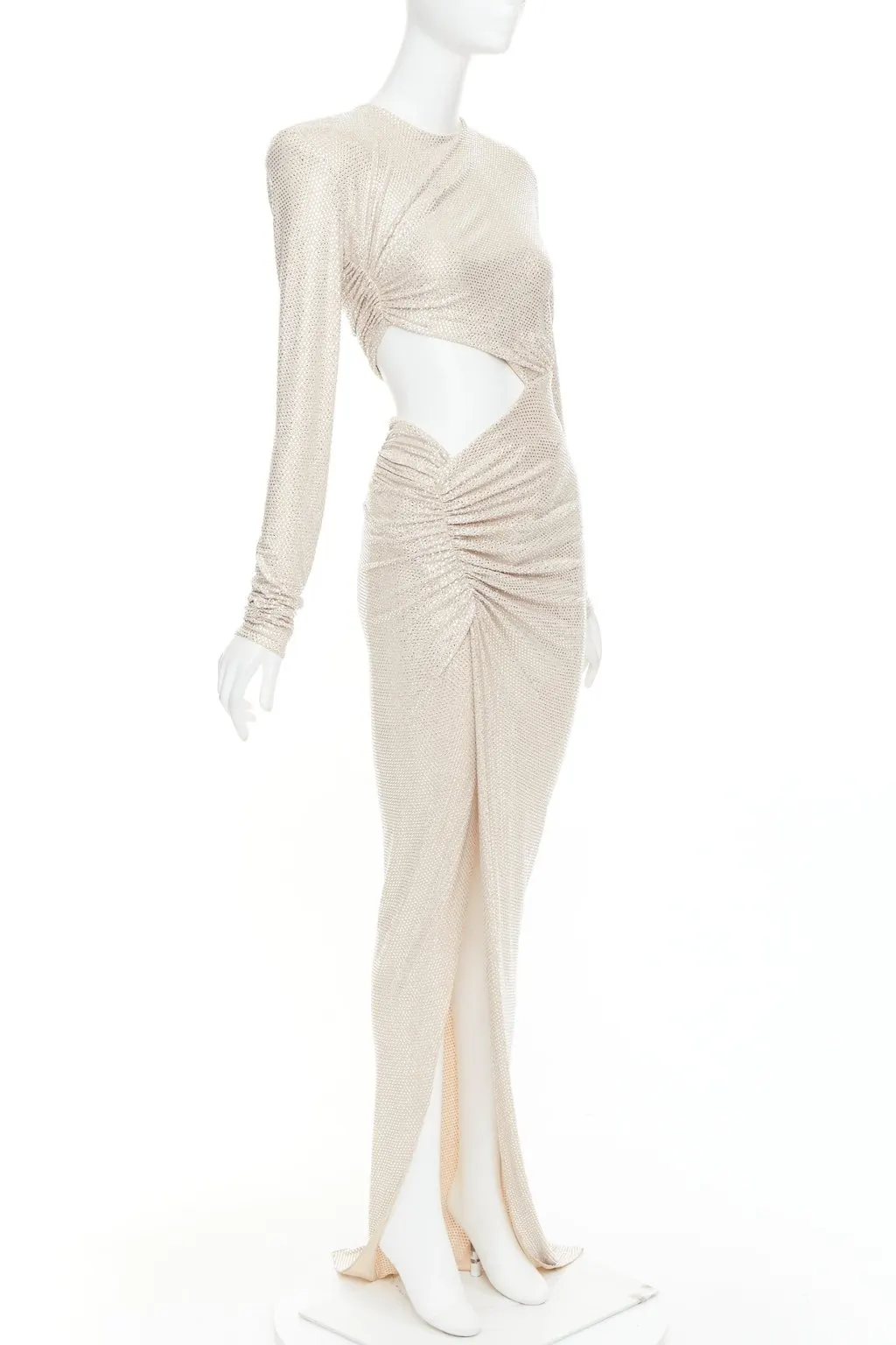 Alexandre Vauthier Beige Viscose Dress Beige Viscose Very good - Inside View